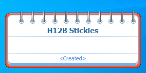 H12B Stickies
