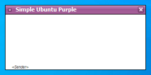 Simple Ubuntu Purple